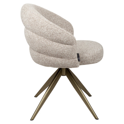 Richmond Interiors Esszimmerstuhl Zendaya cayenne brown swivel fire retardant Esszimmerstuhl Richmond Interiors