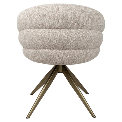 Richmond Interiors Esszimmerstuhl Zendaya cayenne brown swivel fire retardant Esszimmerstuhl Richmond Interiors