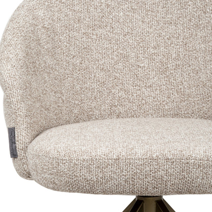 Richmond Interiors Esszimmerstuhl Zendaya cayenne brown swivel fire retardant Esszimmerstuhl Richmond Interiors