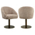 Richmond Interiors Esszimmerstuhl Beverly mocca linear swivel Esszimmerstuhl Richmond Interiors