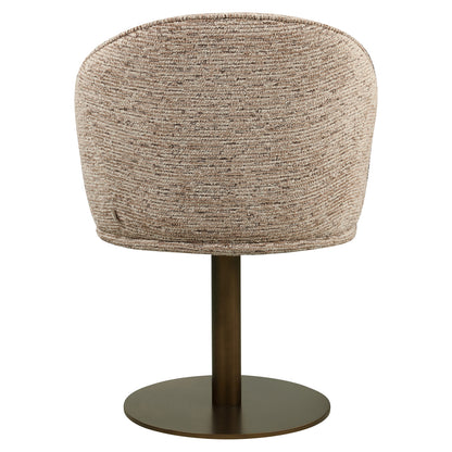 Richmond Interiors Esszimmerstuhl Beverly mocca linear swivel Esszimmerstuhl Richmond Interiors