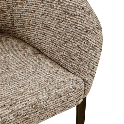 Richmond Interiors Esszimmerstuhl Kenzi mocca linear fire retardant Esszimmerstuhl Richmond Interiors