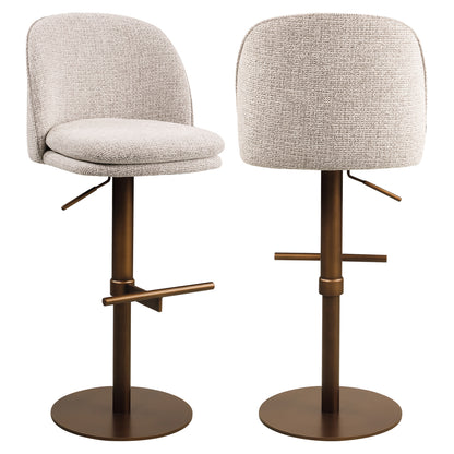 Richmond Interiors Barhocker Vesper mocca fancy swivel Richmond Interiors