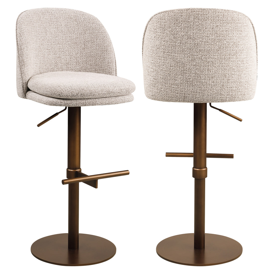 Richmond Interiors Barhocker Vesper mocca fancy swivel Barhocker Richmond Interiors