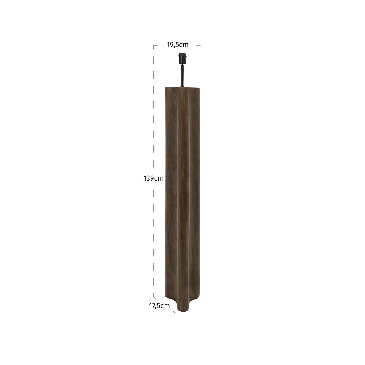Richmond Interiors Stehlampe Jamy walnut Richmond Interiors