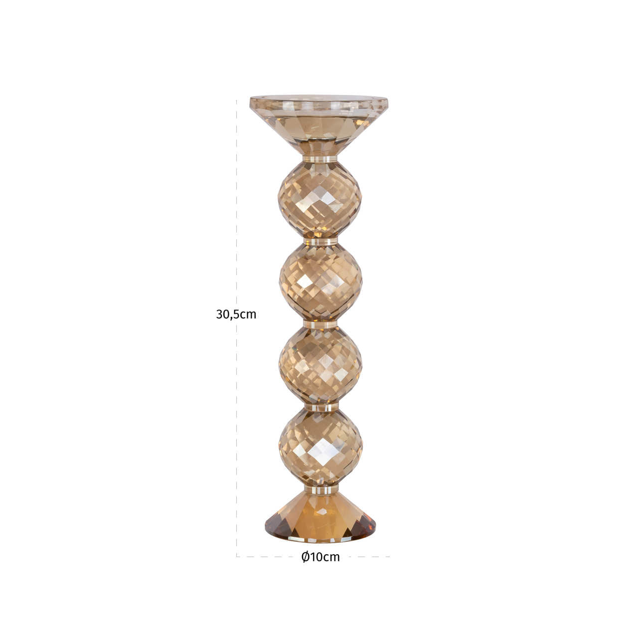 Richmond Interiors Kerzenhalter Channah Champagne large Kerzenhalter Richmond Interiors