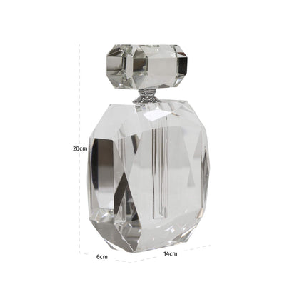 Richmond Interiors Dekoratives Objekt Khloe clear transparent perfume bottle Dekoratives Objekt Richmond Interiors