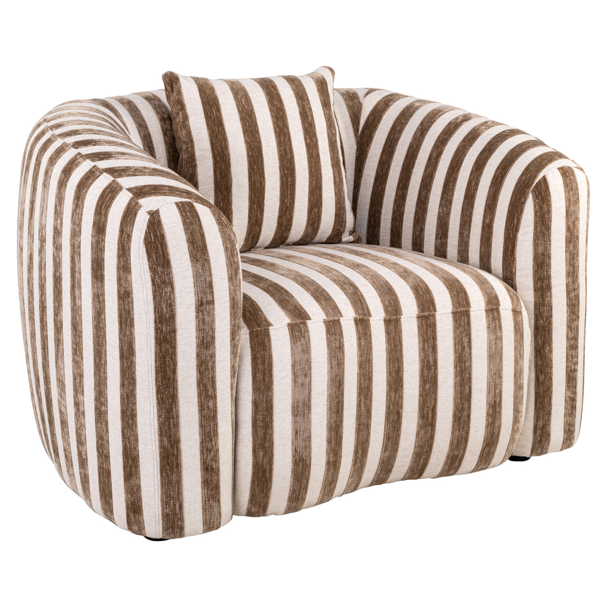 Richmond Interiors Lounge Stuhl Luxandra stripes sand Richmond Interiors