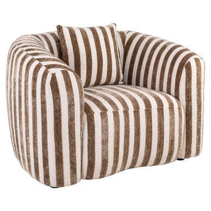 Richmond Interiors Lounge Stuhl Luxandra stripes sand Richmond Interiors
