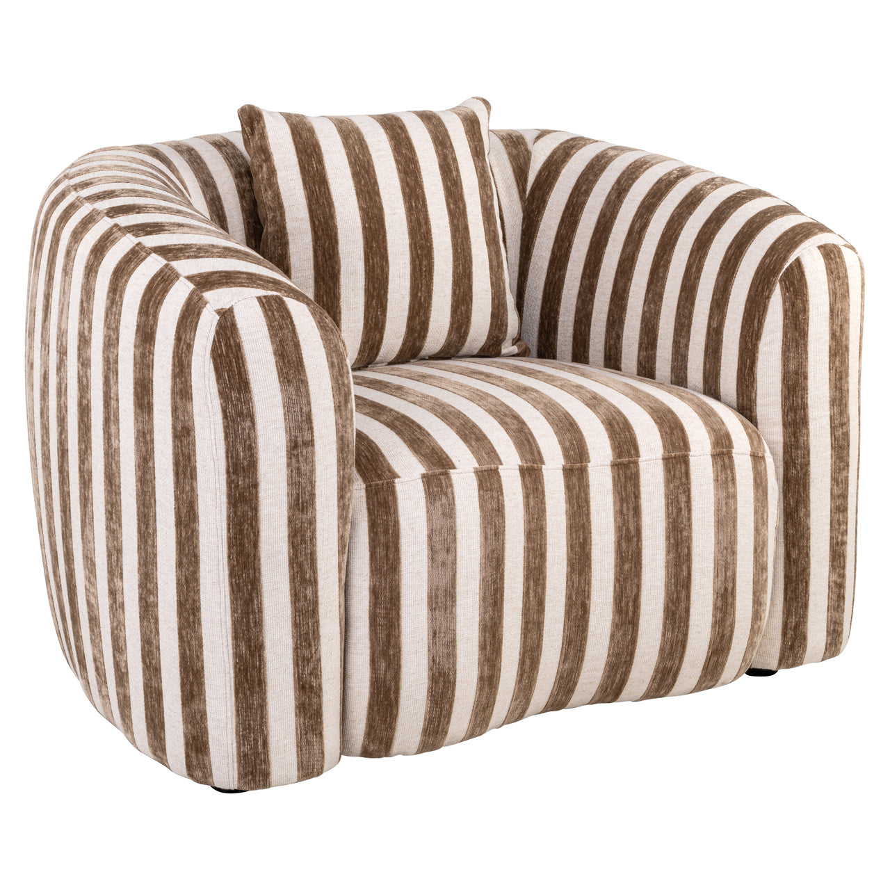 Richmond Interiors Lounge Stuhl Luxandra stripes sand Lounge Stuhl Richmond Interiors