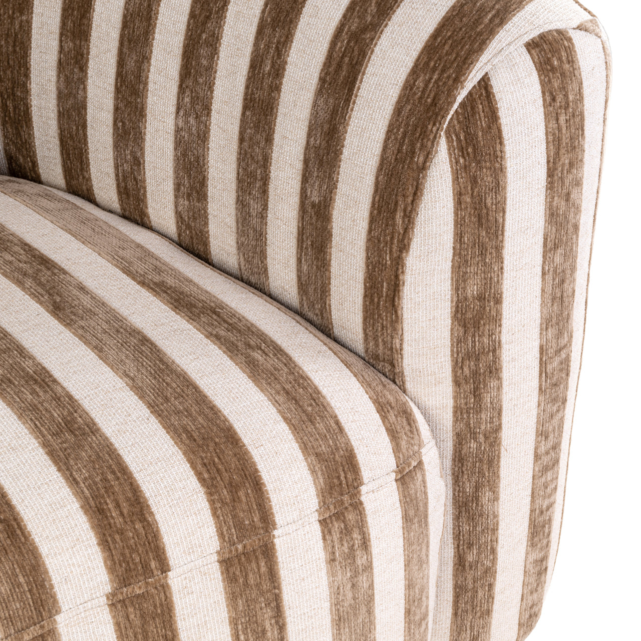 Richmond Interiors Lounge Stuhl Luxandra stripes sand Lounge Stuhl Richmond Interiors