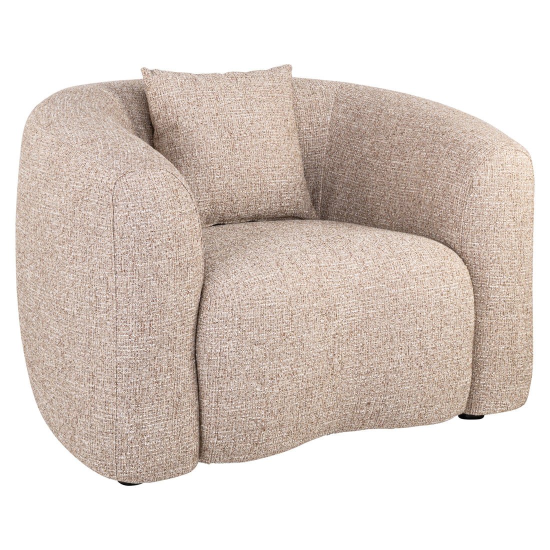 Richmond Interiors Lounge Stuhl Luxandra sand tweed fire retardant Lounge Stuhl Richmond Interiors