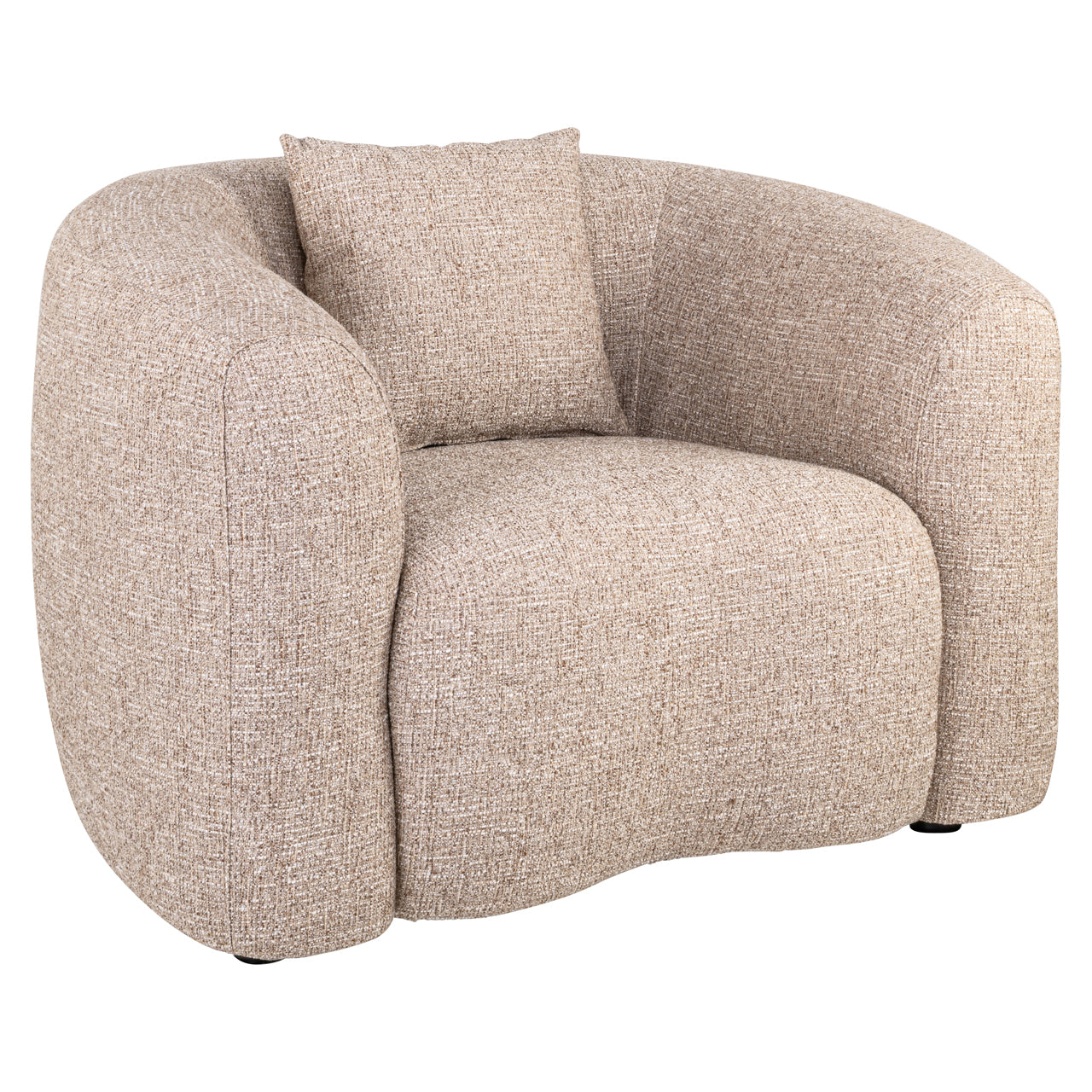 Richmond Interiors Lounge Stuhl Luxandra sand tweed fire retardant Lounge Stuhl Richmond Interiors
