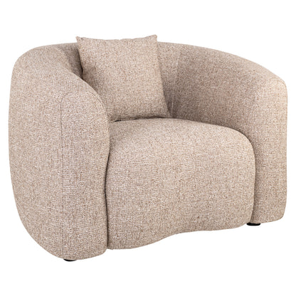Richmond Interiors Lounge Stuhl Luxandra sand tweed fire retardant Lounge Stuhl Richmond Interiors