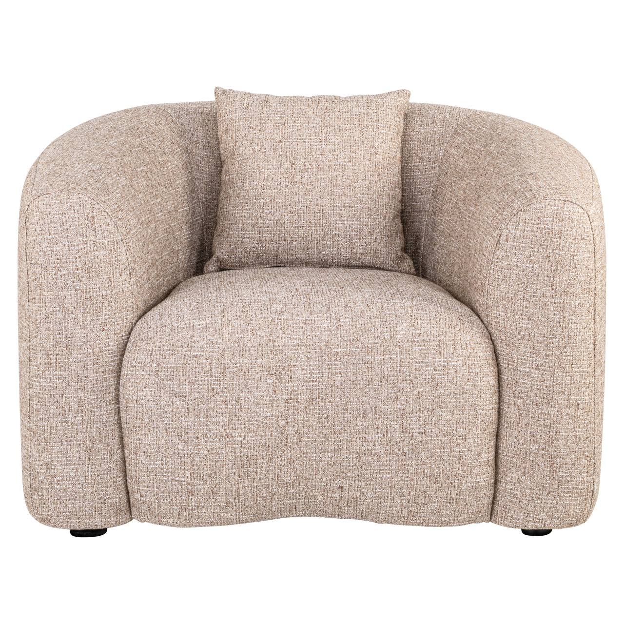 Richmond Interiors Lounge Stuhl Luxandra sand tweed fire retardant Lounge Stuhl Richmond Interiors