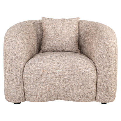 Richmond Interiors Lounge Stuhl Luxandra sand tweed fire retardant Lounge Stuhl Richmond Interiors