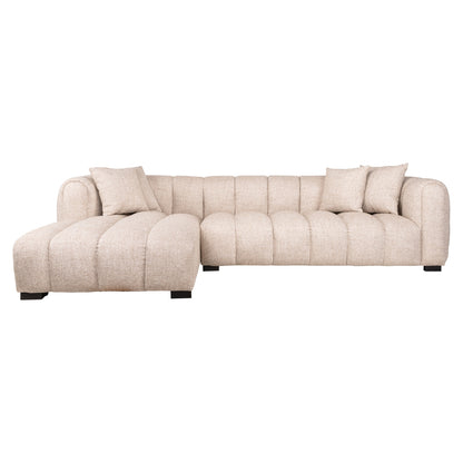Richmond Interiors Sofa Novaro cream tweed lounge left fire retardant