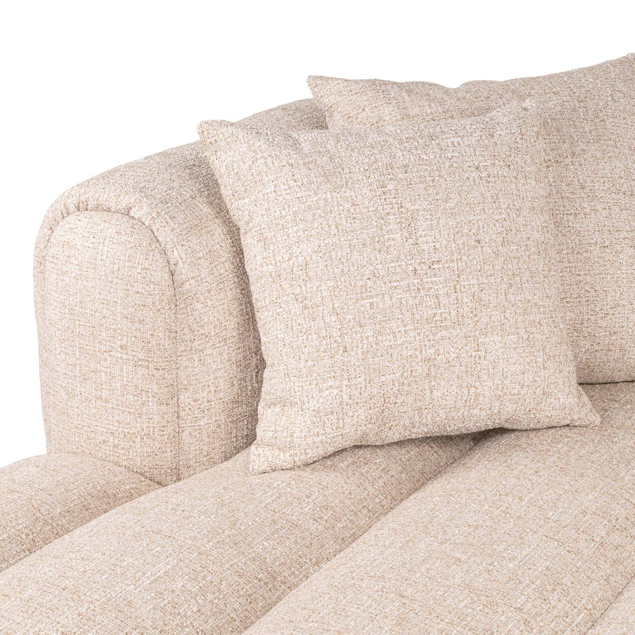 Richmond Interiors Sofa Novaro cream tweed lounge left fire retardant