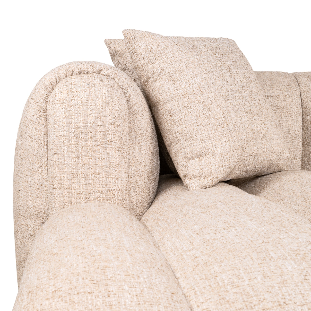 Richmond Interiors Sofa Novaro cream tweed lounge left fire retardant