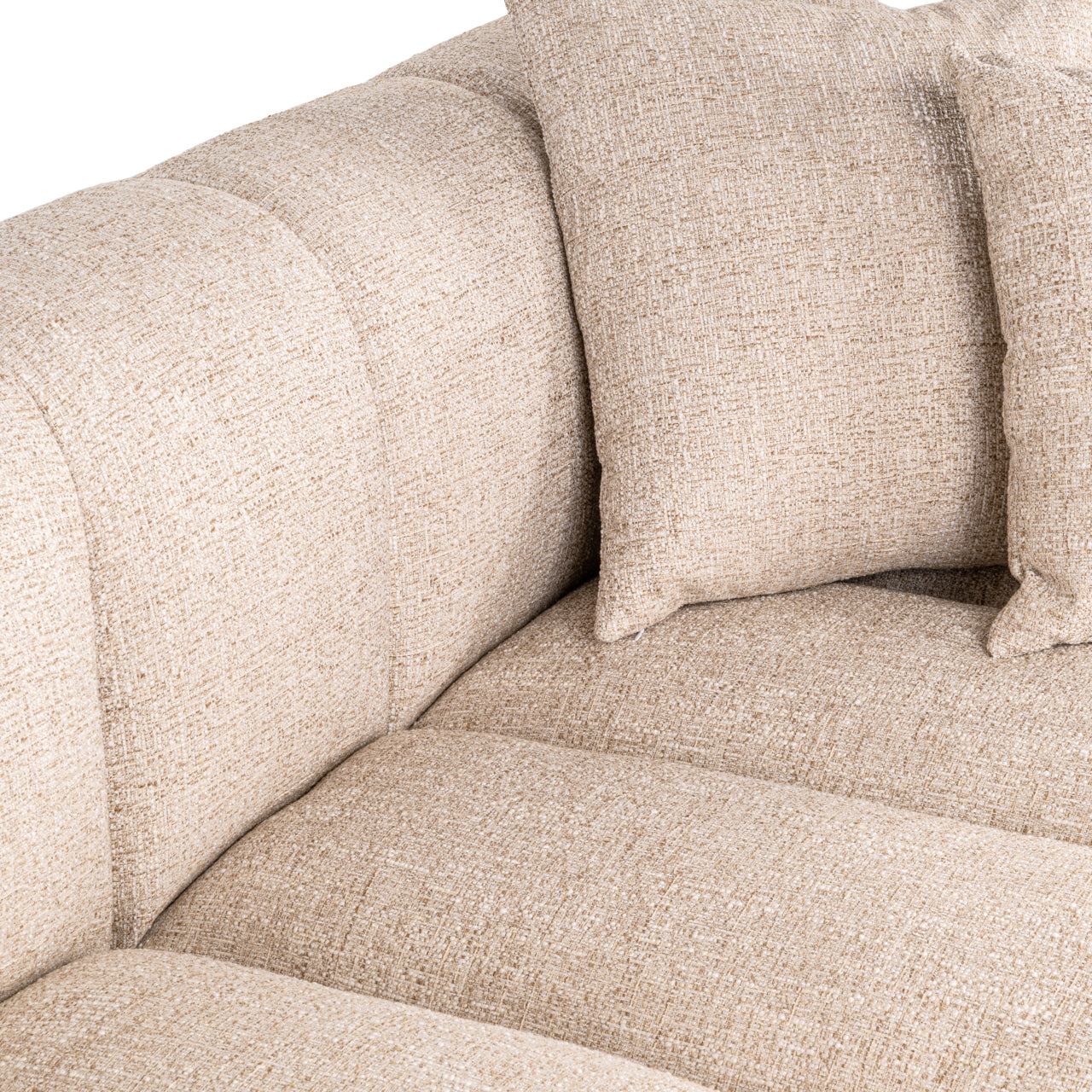 Richmond Interiors Sofa Novaro cream tweed lounge left fire retardant