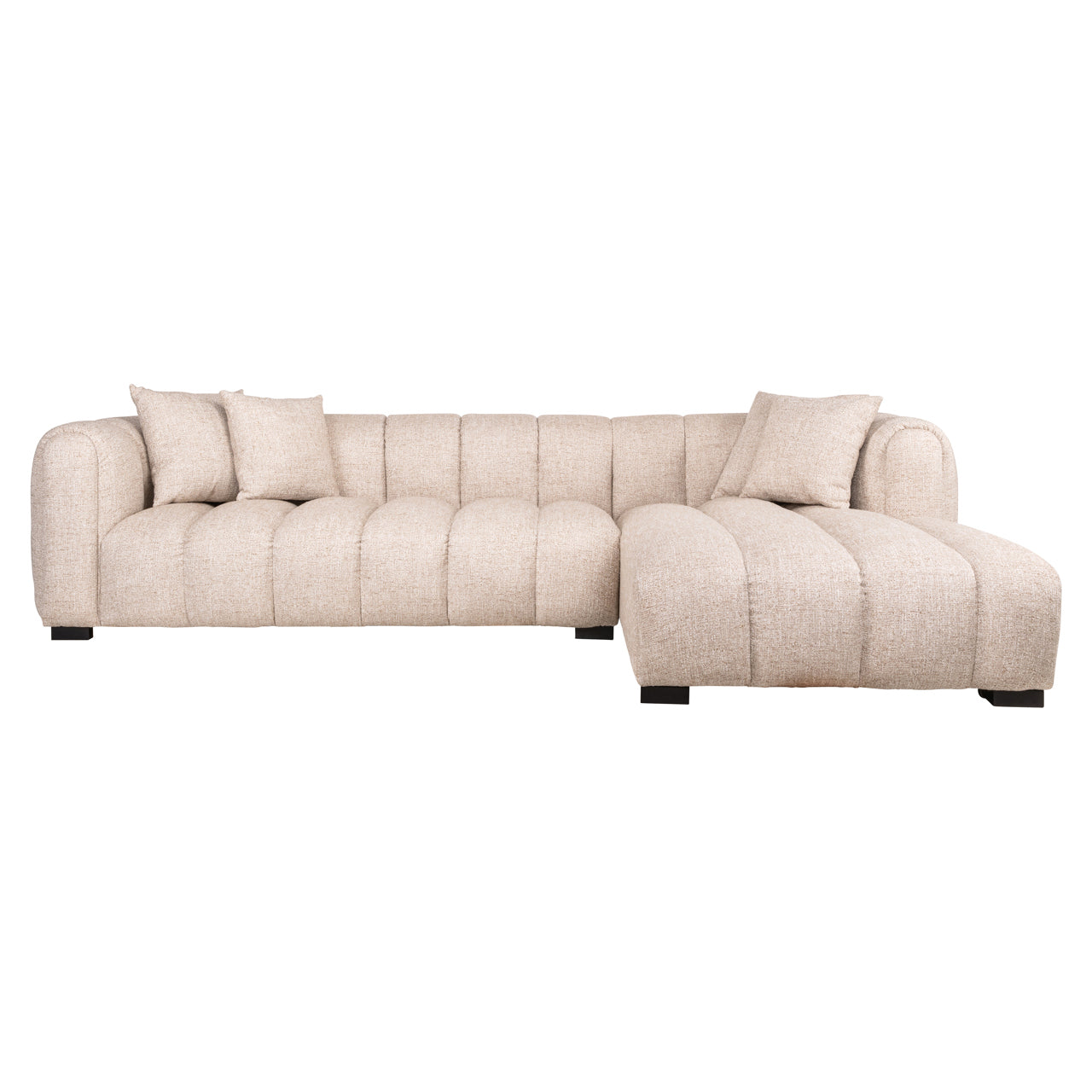 Richmond Interiors Sofa Novaro cream tweed lounge right fire retardant Sofa Richmond Interiors