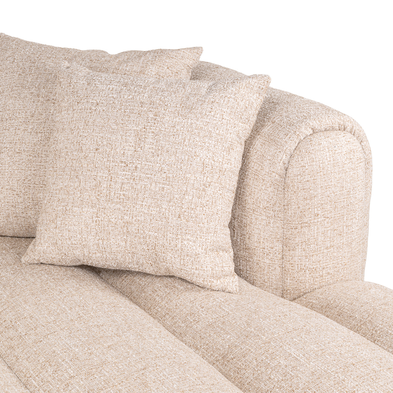 Richmond Interiors Sofa Novaro cream tweed lounge right fire retardant Sofa Richmond Interiors