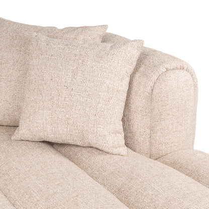 Richmond Interiors Sofa Novaro cream tweed lounge right fire retardant Sofa Richmond Interiors