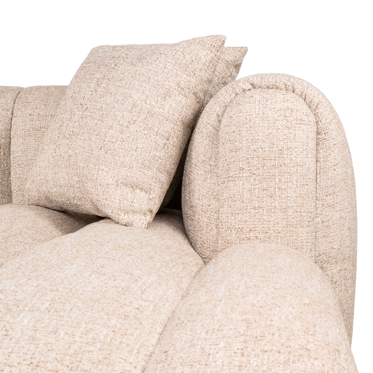 Richmond Interiors Sofa Novaro cream tweed lounge right fire retardant Sofa Richmond Interiors