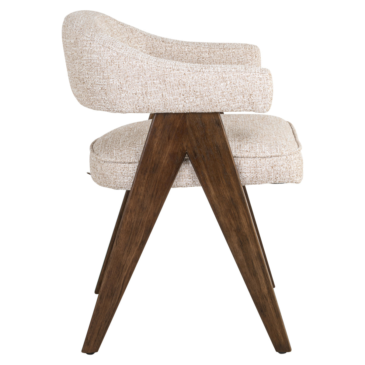 Richmond Interiors Esszimmerstuhl Mori cream tweed fire retardant Richmond Interiors