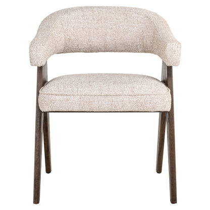 Richmond Interiors Esszimmerstuhl Mori cream tweed fire retardant Richmond Interiors