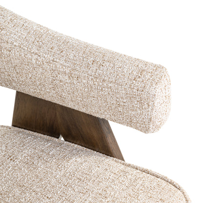 Richmond Interiors Esszimmerstuhl Mori cream tweed fire retardant Richmond Interiors