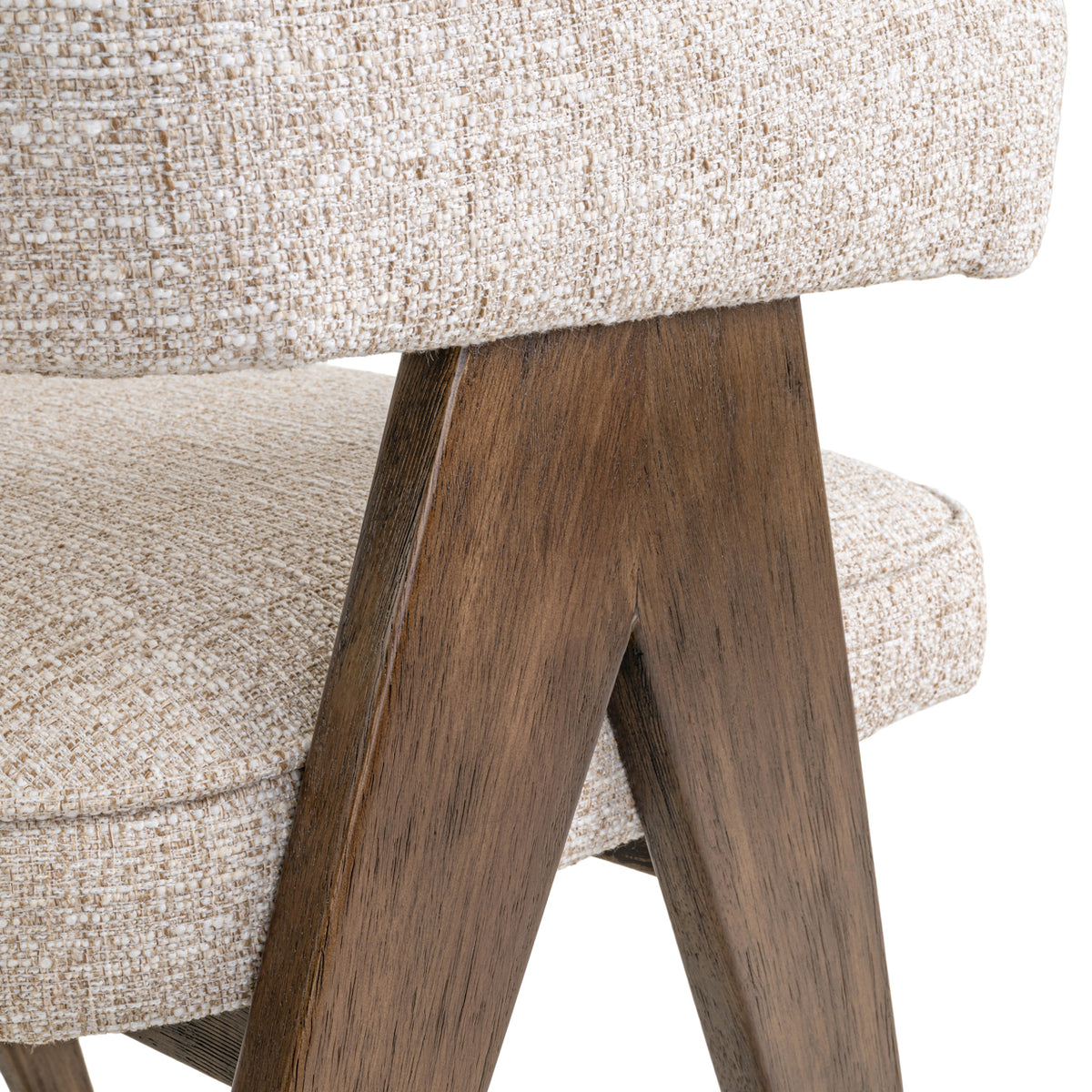 Richmond Interiors Esszimmerstuhl Mori cream tweed fire retardant Richmond Interiors