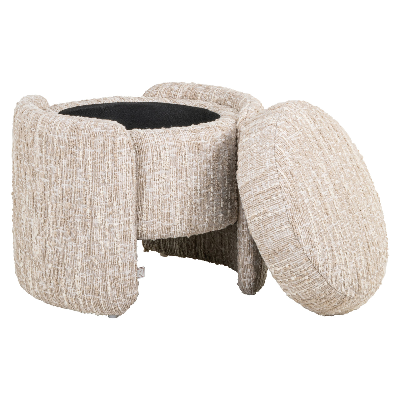 Richmond Interiors Hocker &amp; Fußbank Cupid beige angora with storage Hocker &amp; Fußbank Richmond Interiors