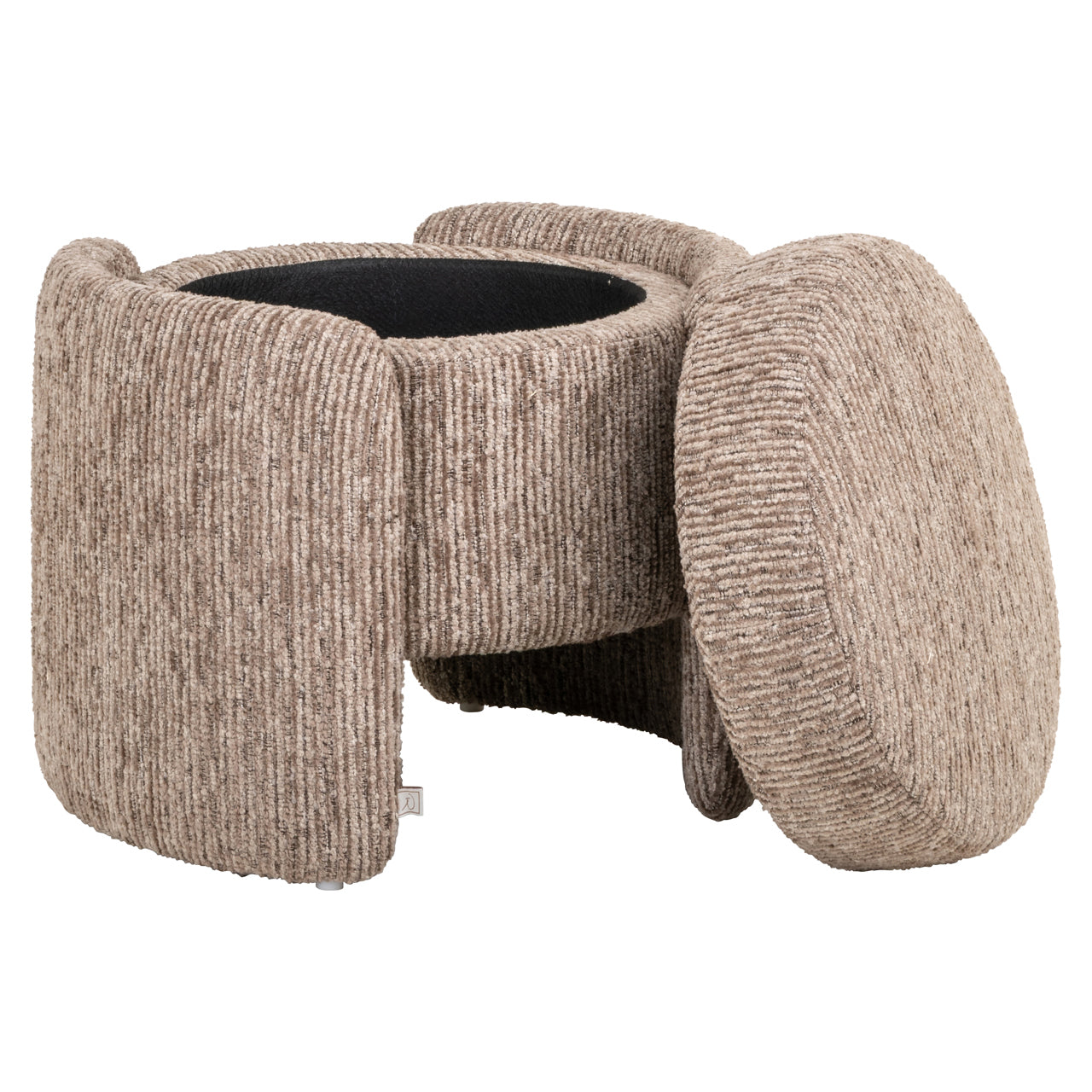Richmond Interiors Hocker &amp; Fußbank Cupid mocca linear with storage Hocker &amp; Fußbank Richmond Interiors