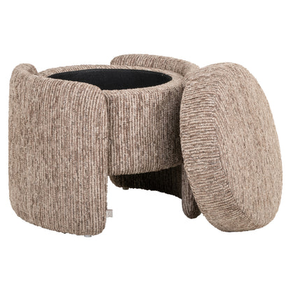 Richmond Interiors Hocker &amp; Fußbank Cupid mocca linear with storage Hocker &amp; Fußbank Richmond Interiors