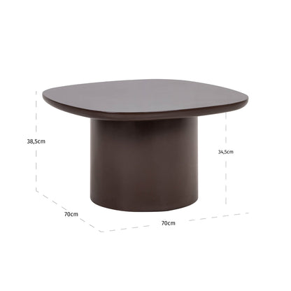 Richmond Interiors Beistelltisch Almundi chocolat brown Beistelltisch Richmond Interiors