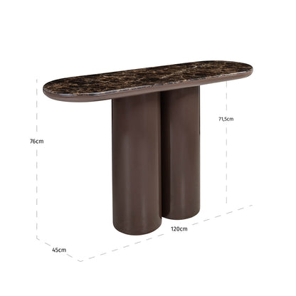 Richmond Interiors Konsole Almundi chocolat brown Richmond Interiors