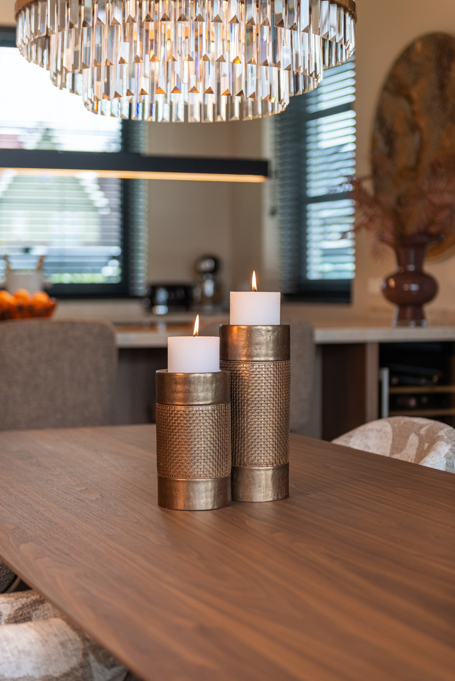 Richmond Interiors Kerzenhalter Sky brushed gold large Kerzenhalter Richmond Interiors