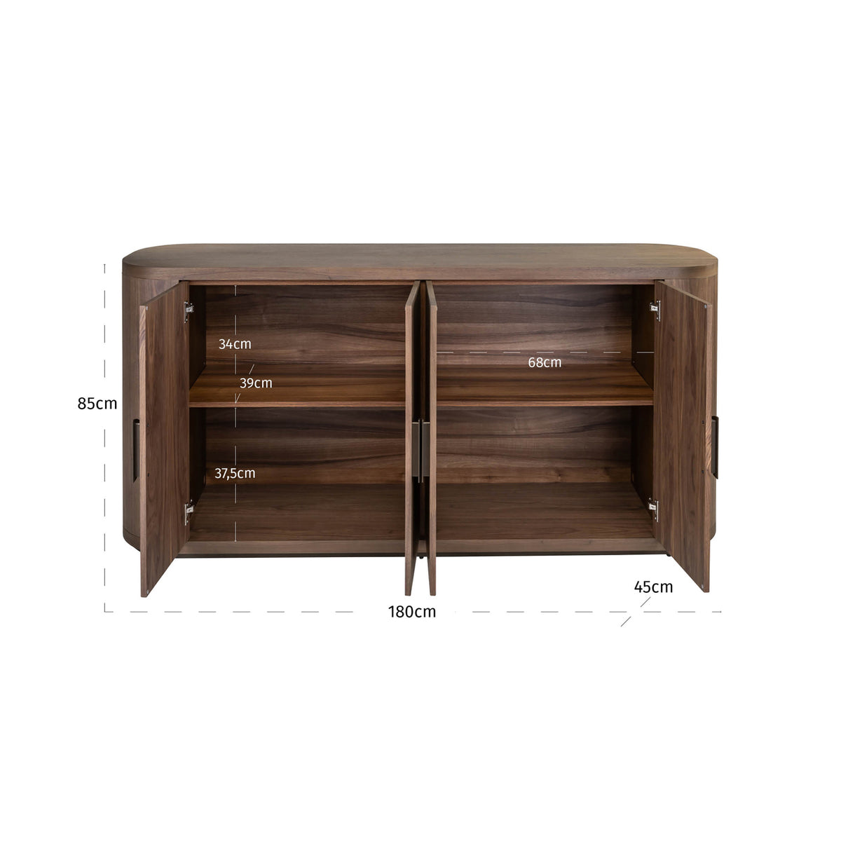 Richmond Interiors Sideboard Windsor walnut Richmond Interiors