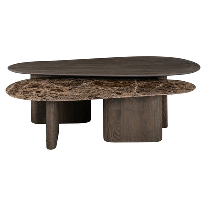 Richmond Interiors Couchtisch Castello Smoked charchoal (Set of 2) Couchtisch Richmond Interiors