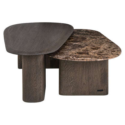 Richmond Interiors Couchtisch Castello Smoked charchoal (Set of 2) Couchtisch Richmond Interiors