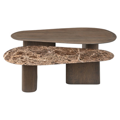 Richmond Interiors Couchtisch Castello Smoked charchoal (Set of 2) Couchtisch Richmond Interiors