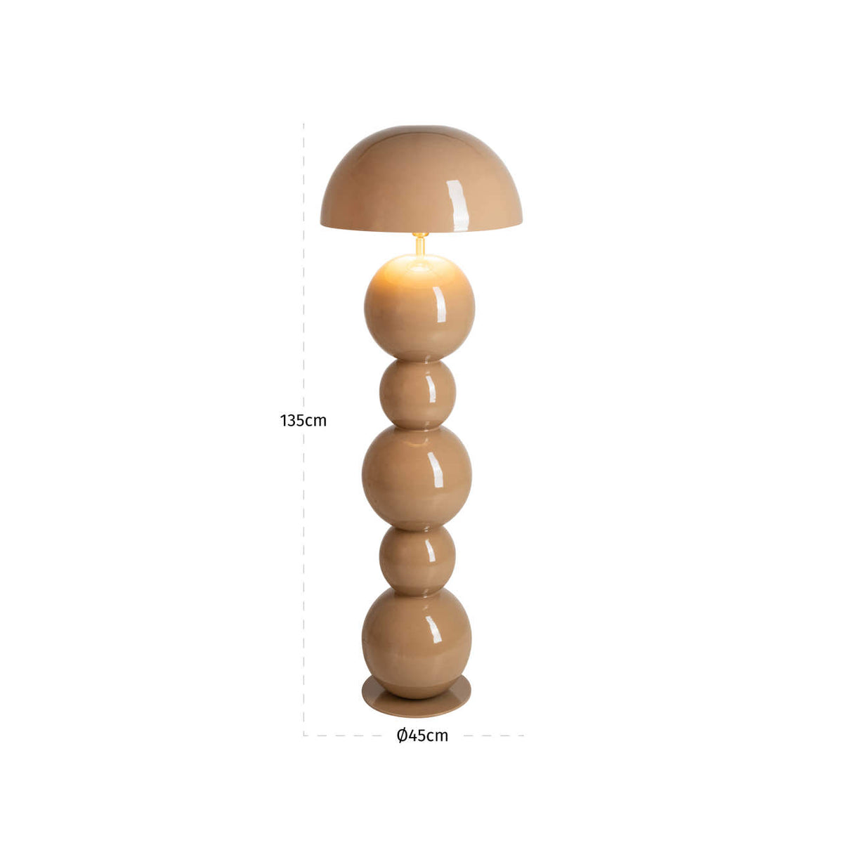 Richmond Interiors Stehlampe Hasden mocha mousse Richmond Interiors