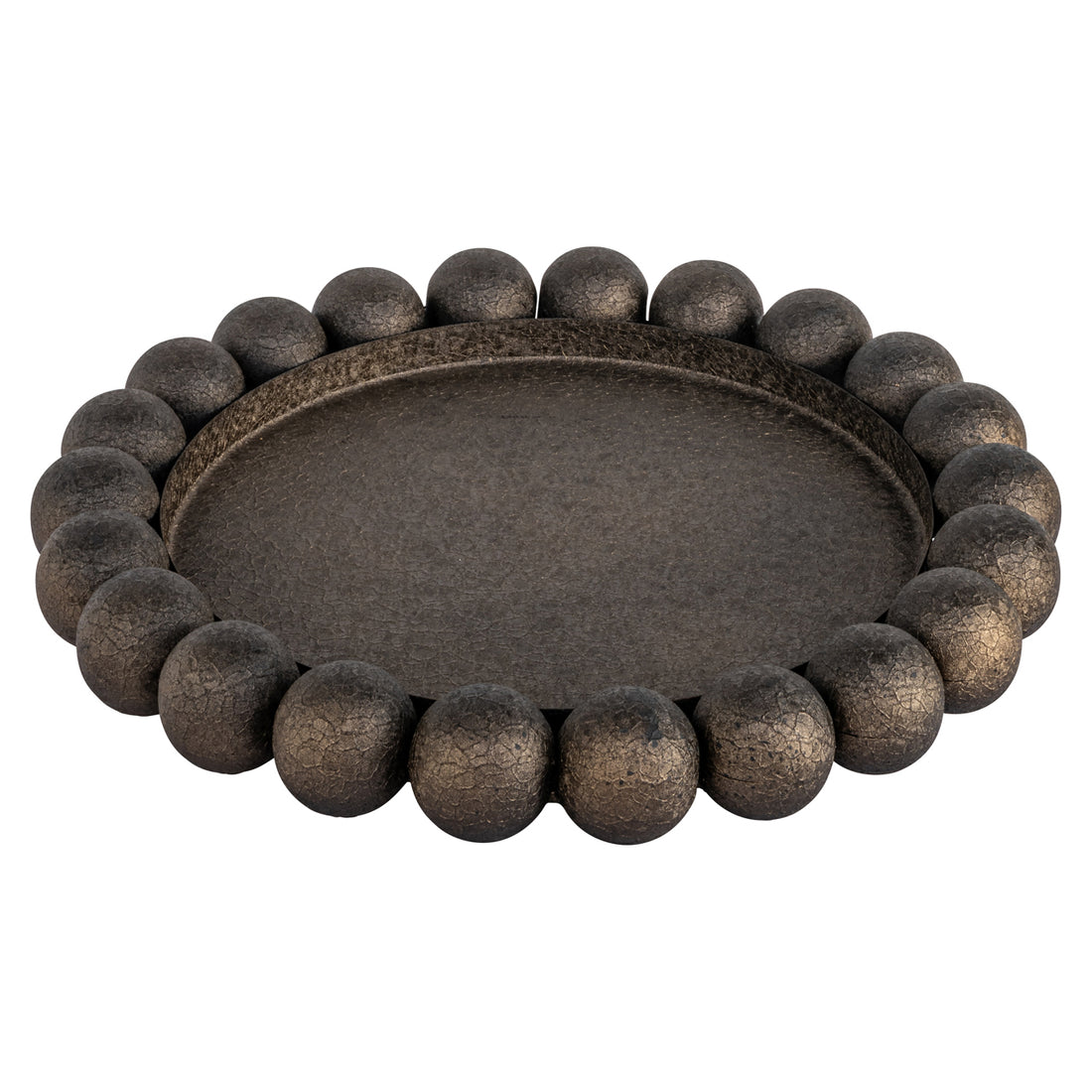 Richmond Interiors Tablett Marlow brass antique Tablett Richmond Interiors