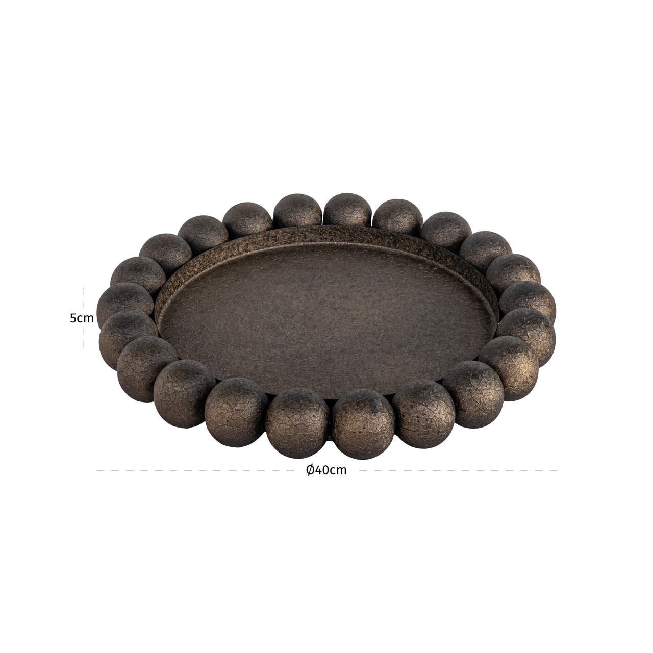 Richmond Interiors Tablett Marlow brass antique