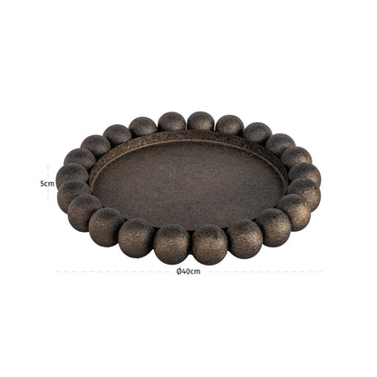 Richmond Interiors Tablett Marlow brass antique
