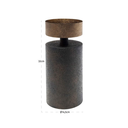Richmond Interiors Kerzenhalter Harlow brass antique small Kerzenhalter Richmond Interiors