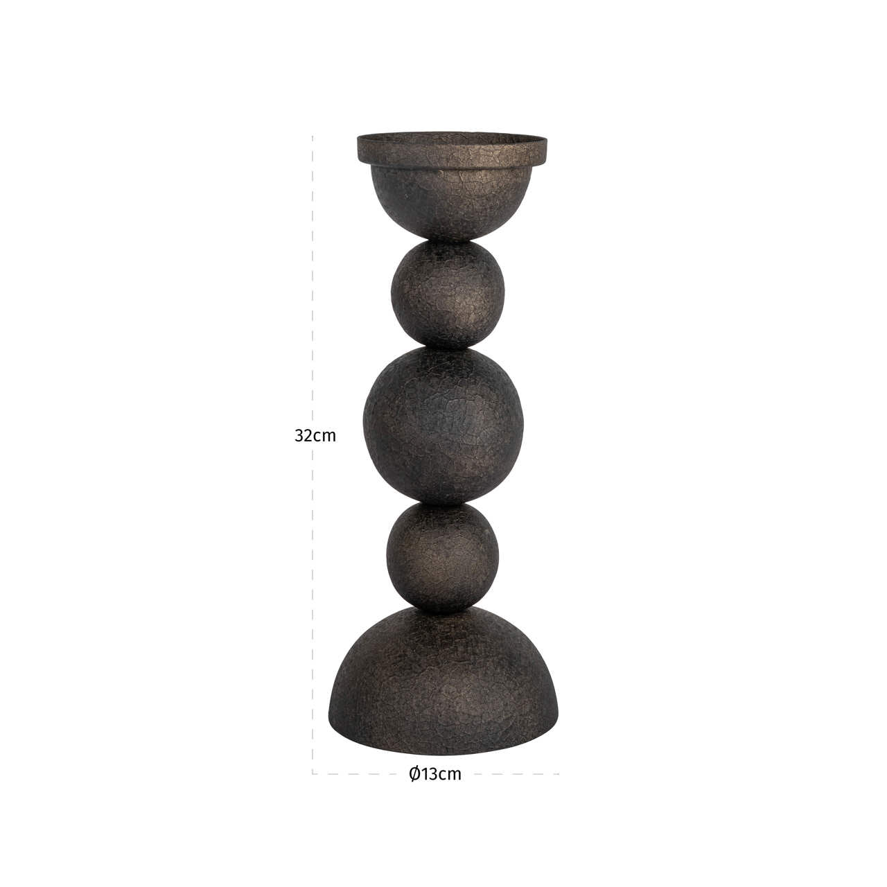 Richmond Interiors Kerzenhalter Jersey brass antique small Kerzenhalter Richmond Interiors