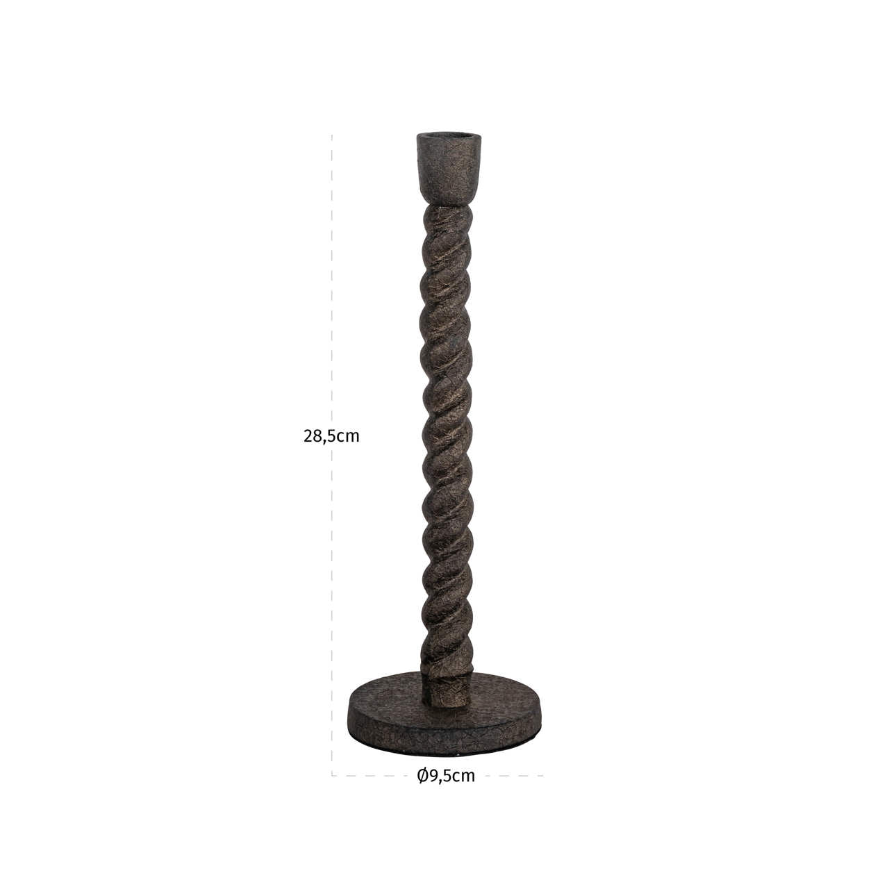 Richmond Interiors Kerzenhalter Milena brass antique small Richmond Interiors