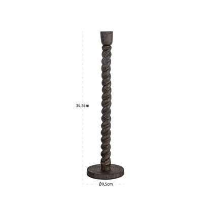Richmond Interiors Kerzenhalter Milena brass antique large Richmond Interiors